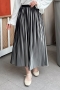 Loyd Çizgili Siyah Etek