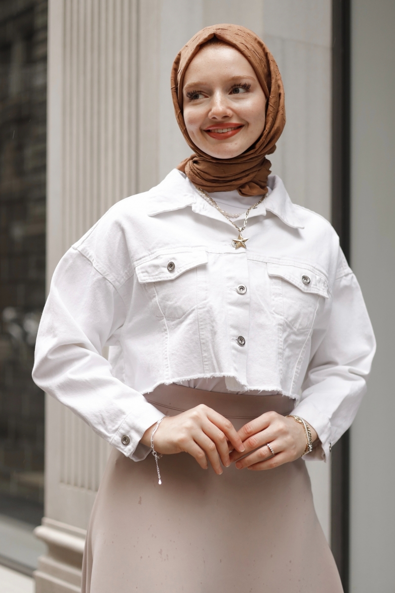 Lucy Beyaz Kot Ceket