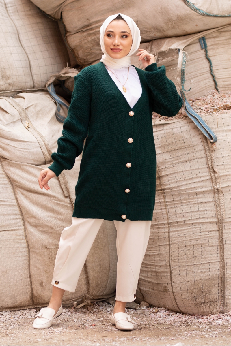 Lungo Zümrüt Hırka