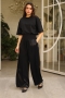 Lunia Siyah Saten Pantolon