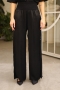 Lunia Siyah Saten Pantolon