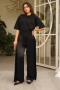 Lunia Siyah Saten Pantolon