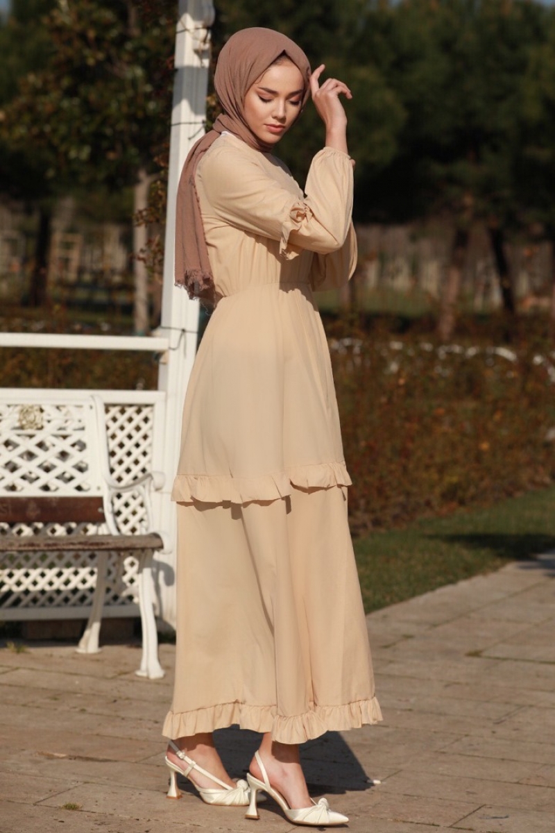 Lupeta Bej Elbise