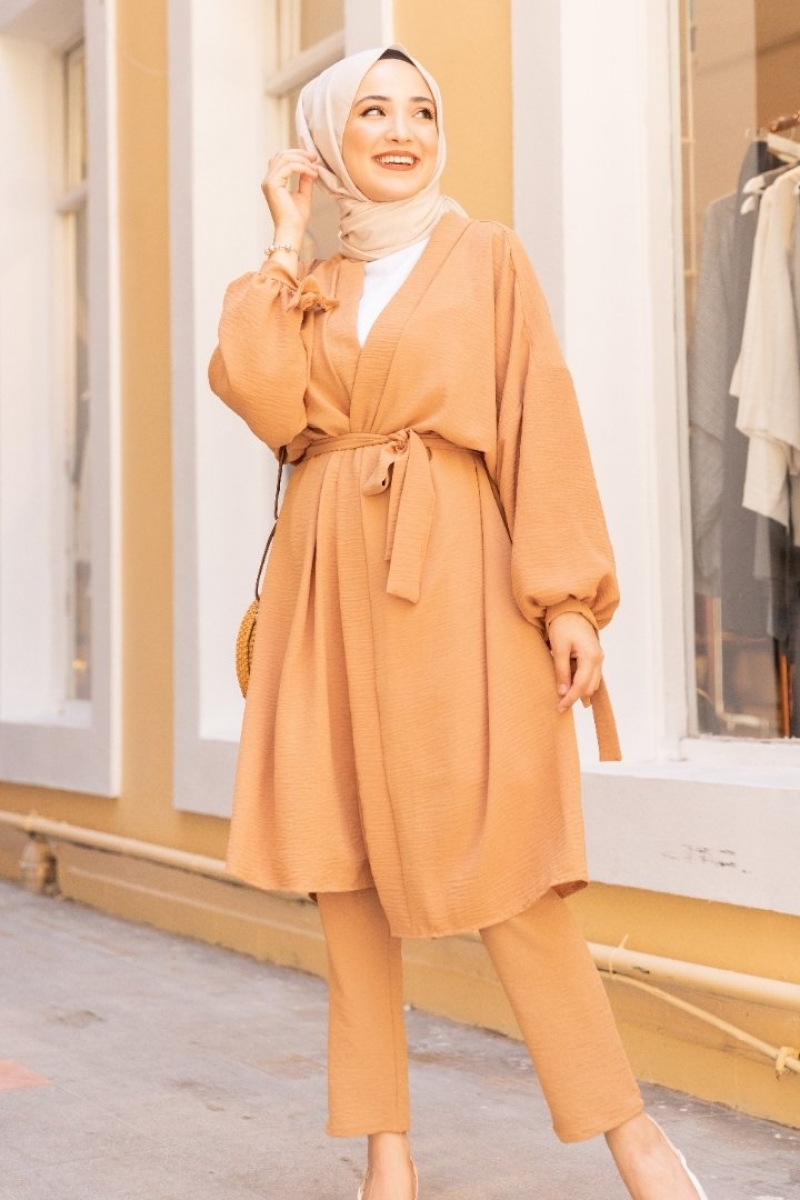 Lux Camel Kimono
