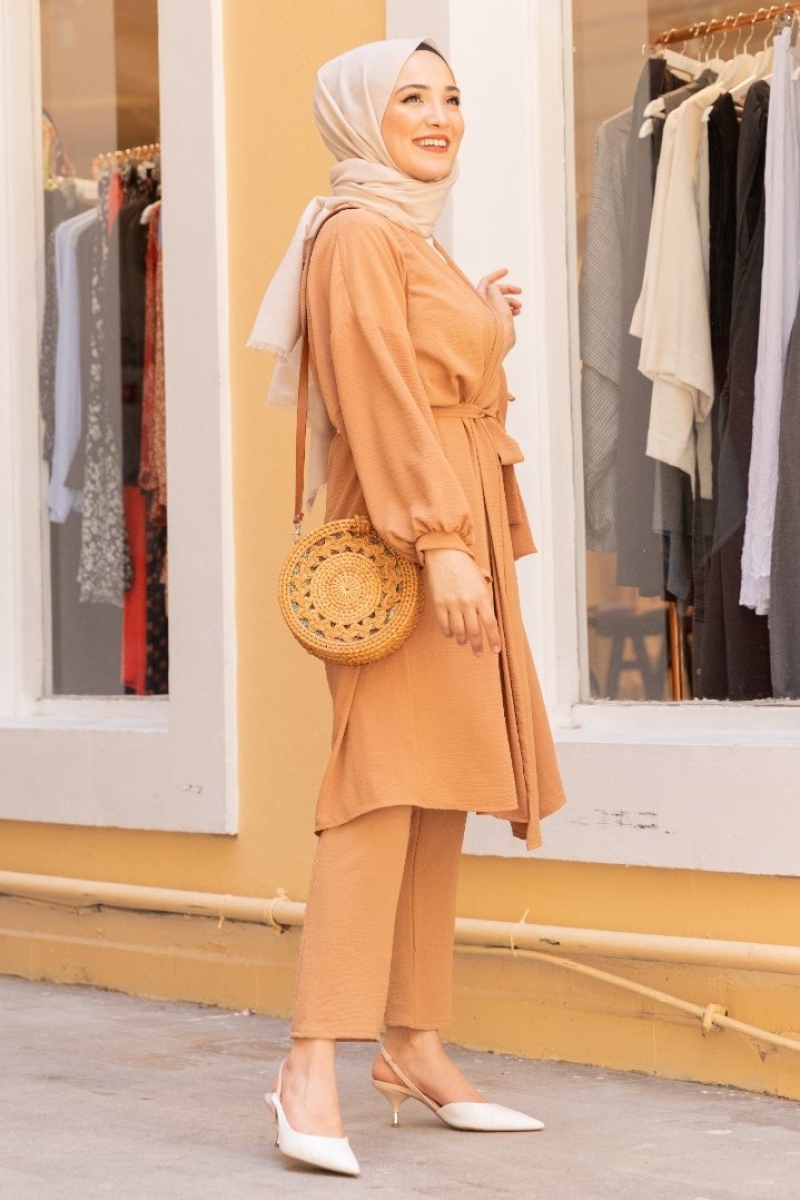 Lux Camel Kimono