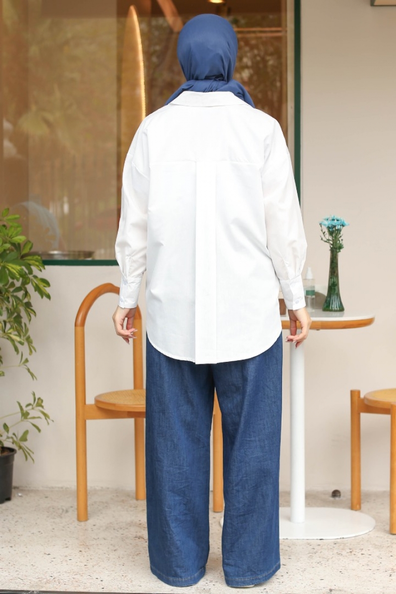 Maiya Beyaz Gömlek