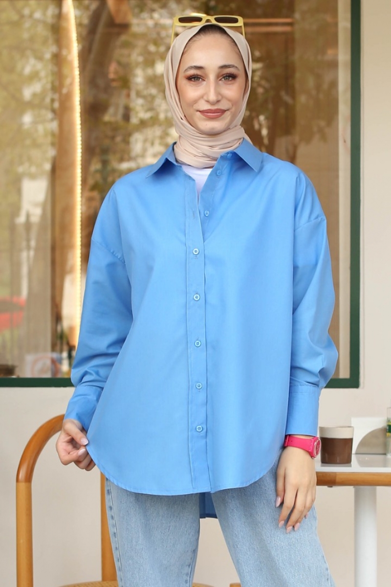 Maiya Mavi Gömlek