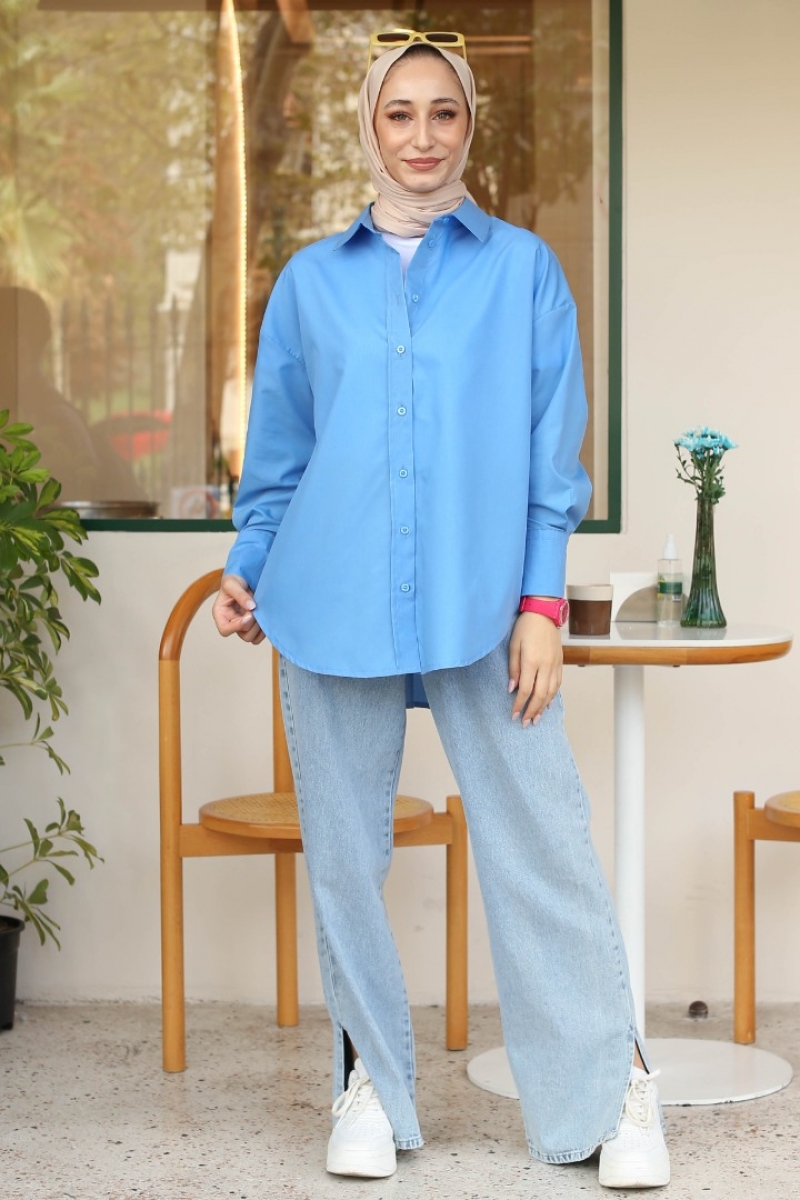 Maiya Mavi Gömlek
