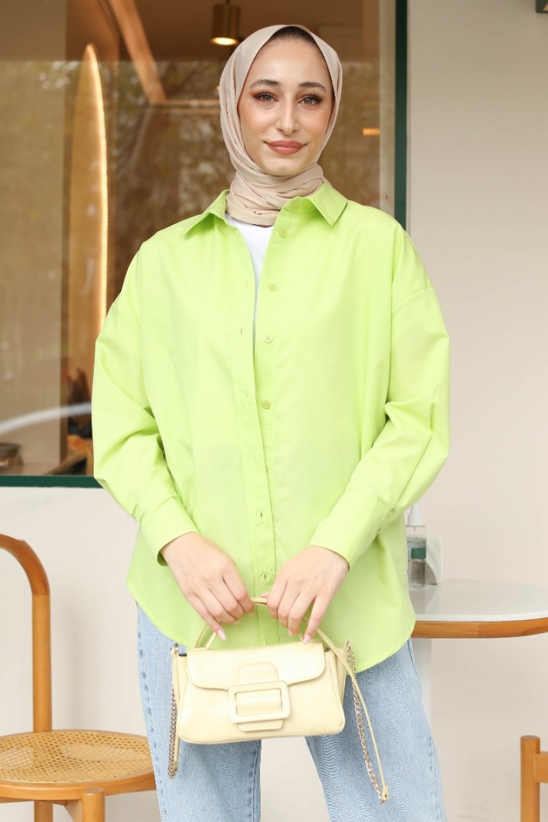 Maiya Limon Çiçeği Gömlek