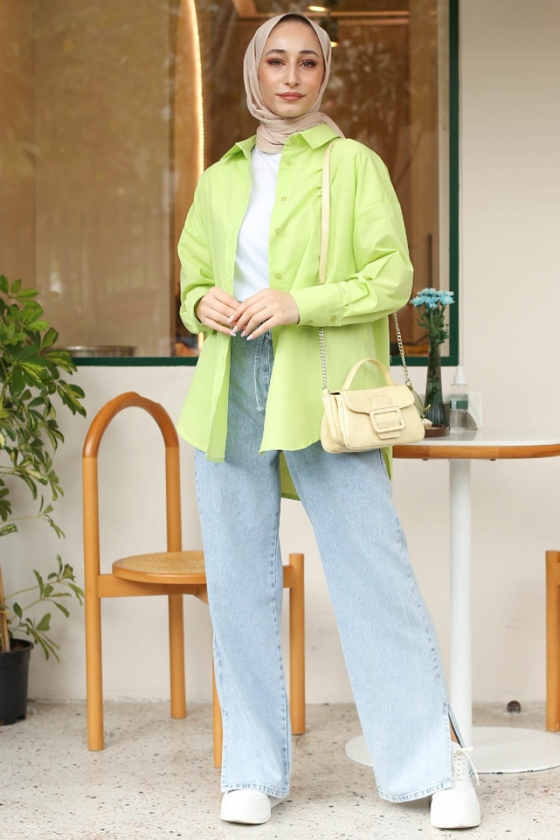 Maiya Limon Çiçeği Gömlek