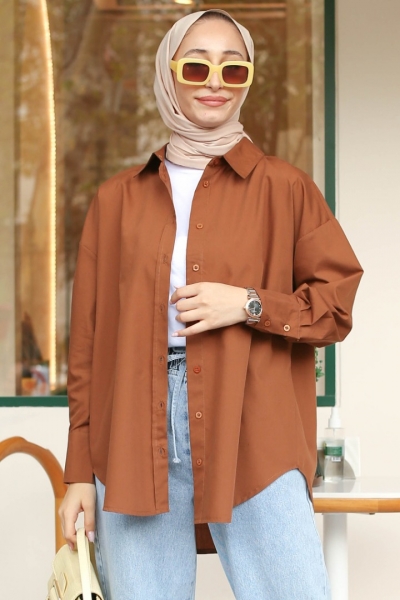 Maiya Kahverengi Gömlek