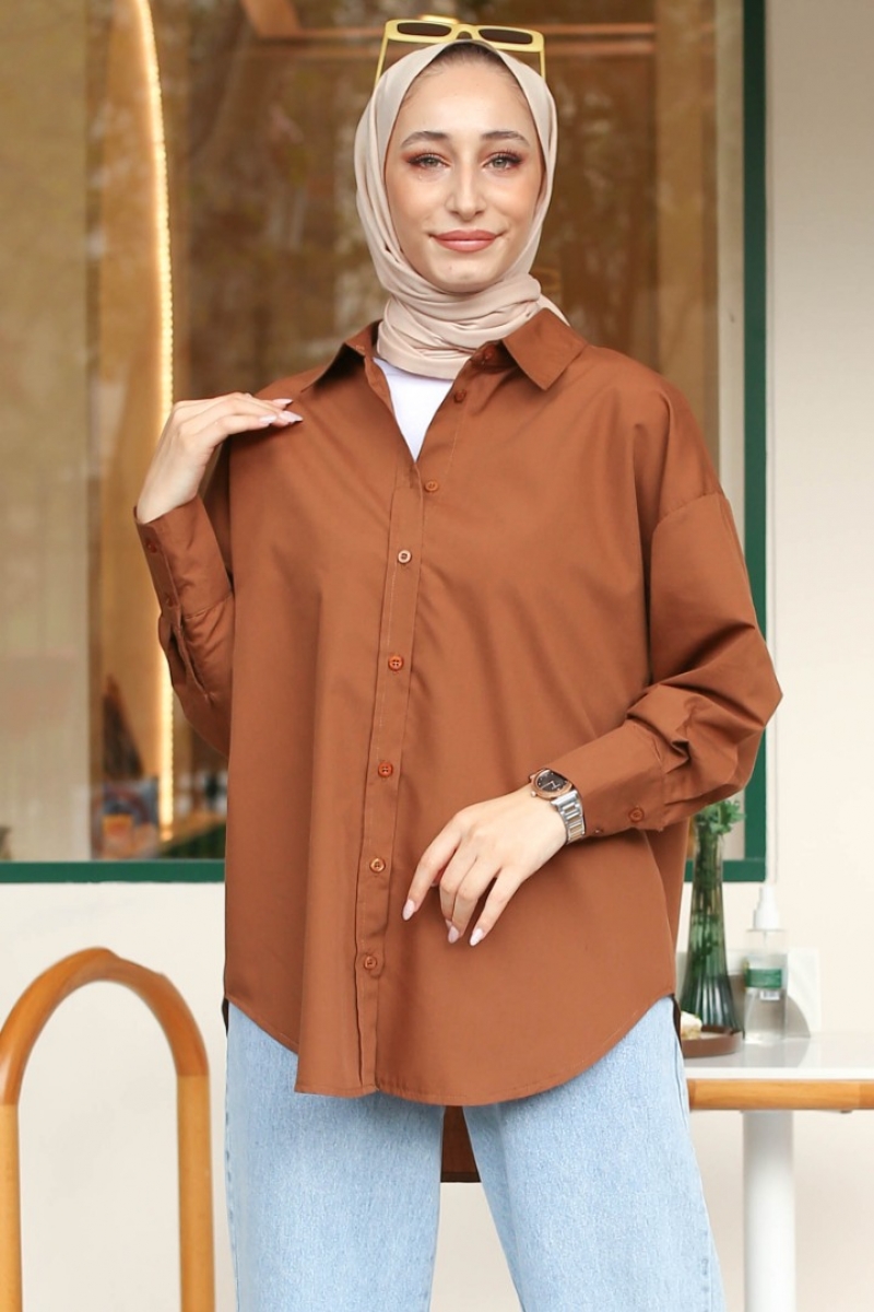 Maiya Kahverengi Gömlek