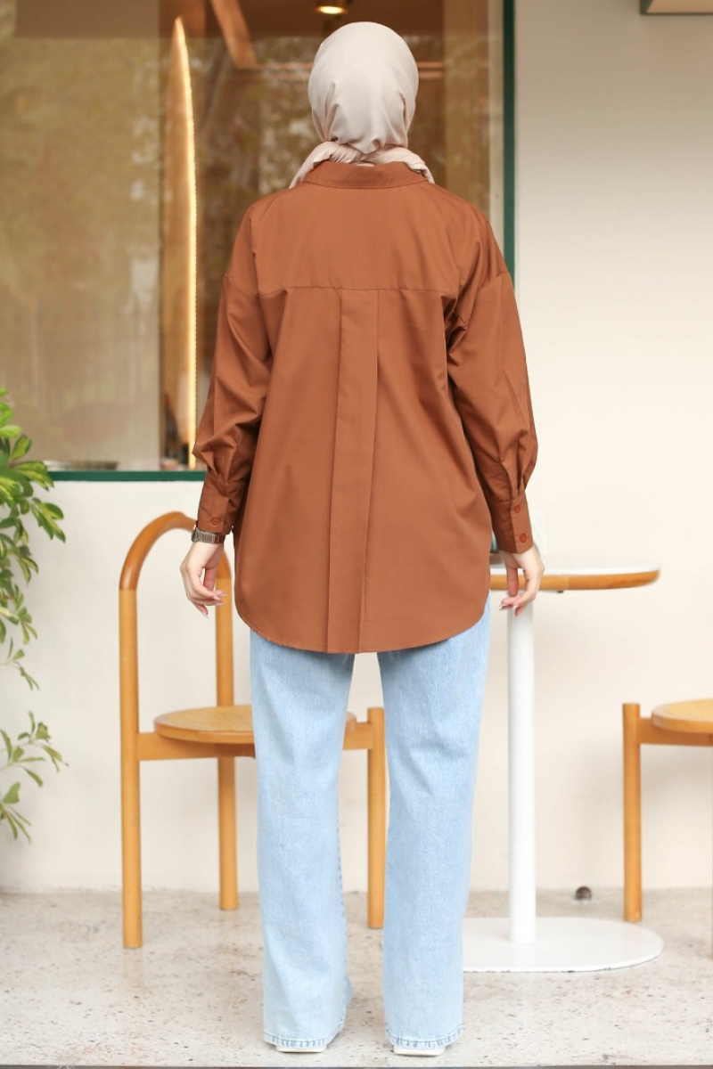 Maiya Kahverengi Gömlek