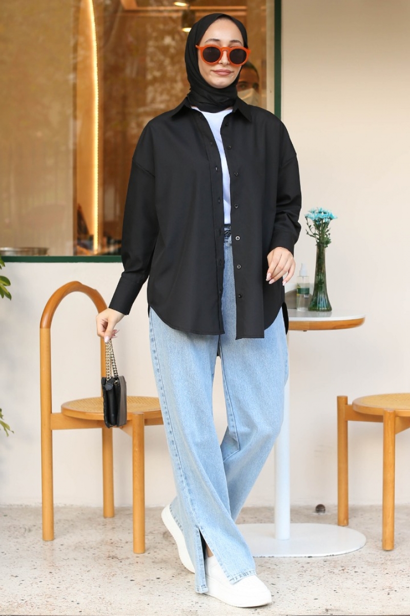 Maiya Siyah Gömlek