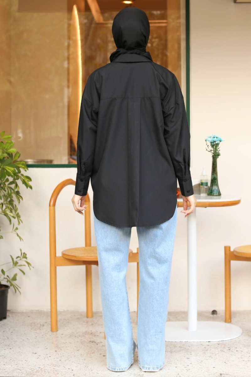 Maiya Siyah Gömlek