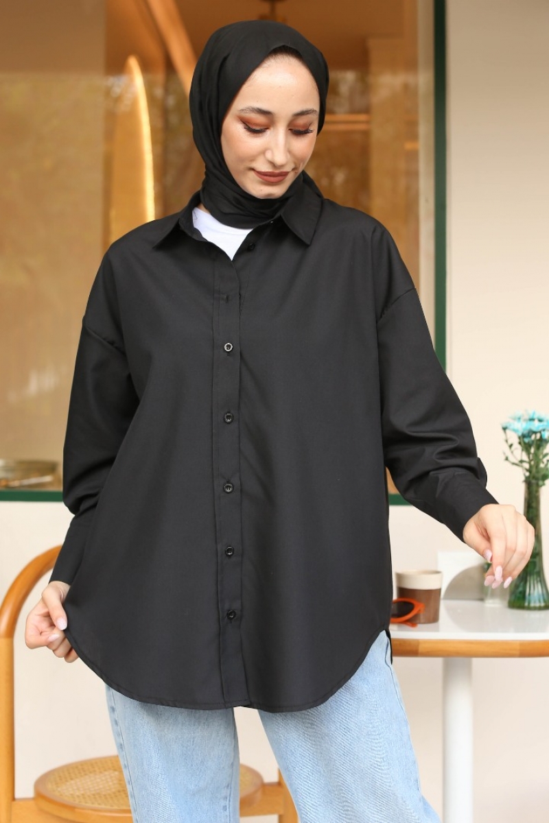 Maiya Siyah Gömlek