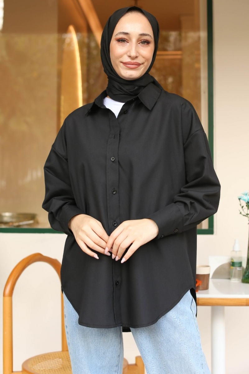 Maiya Siyah Gömlek