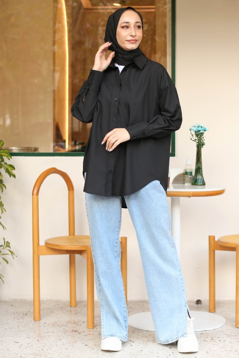 Maiya Siyah Gömlek