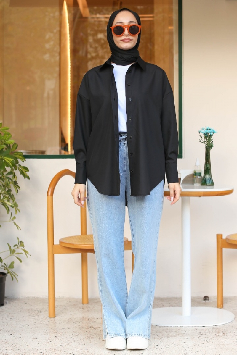 Maiya Siyah Gömlek