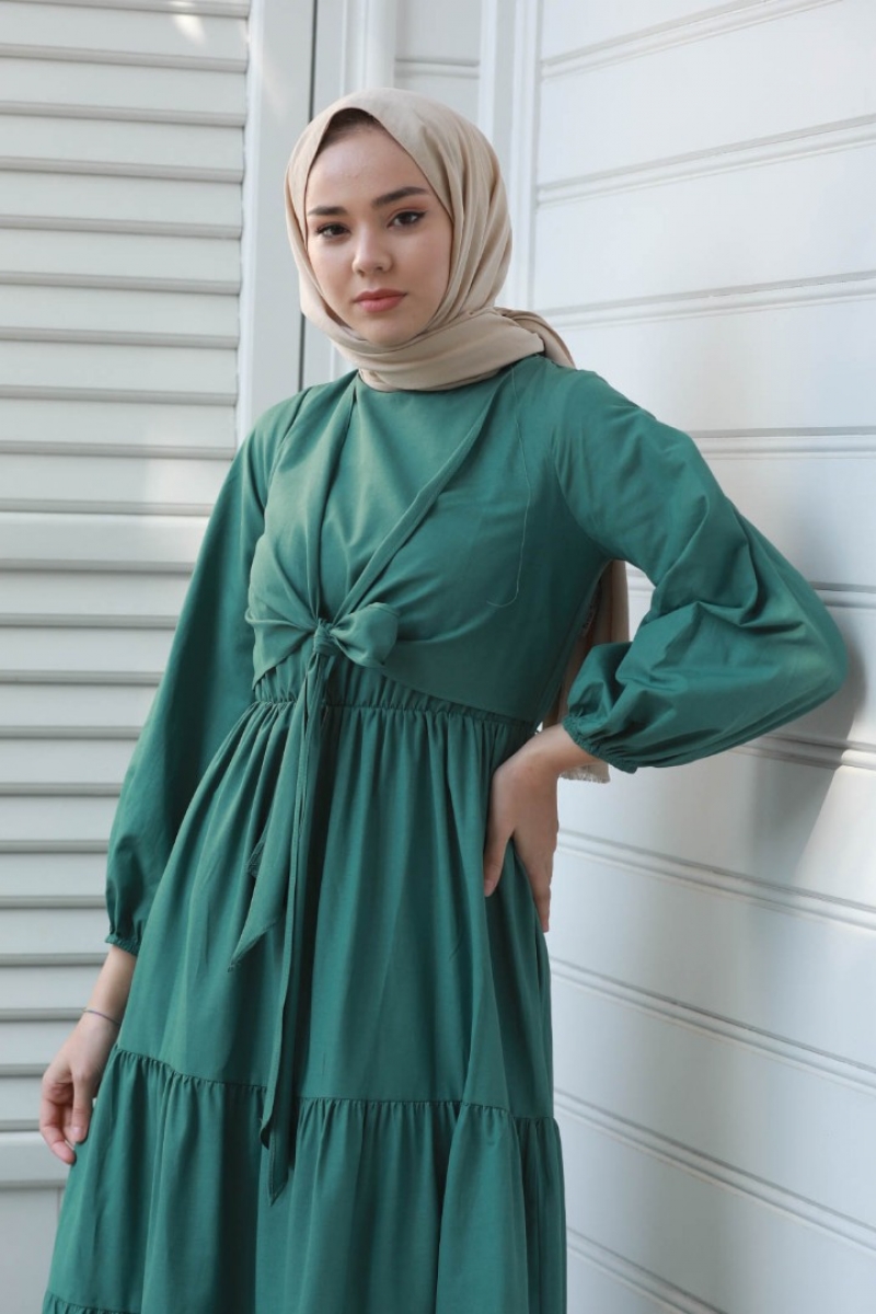 Manara Yeşil Elbise