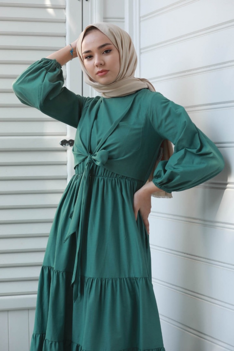 Manara Yeşil Elbise