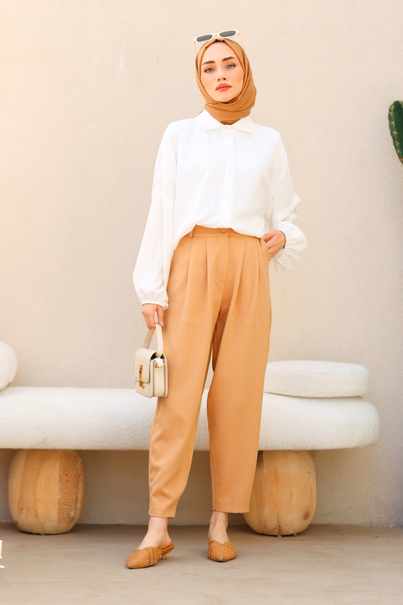 Mania Camel Pantolon