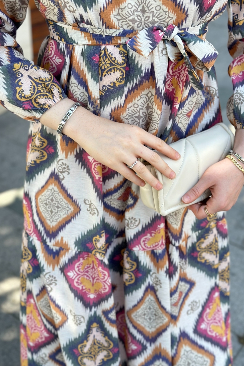 Manosya İndigo Elbise