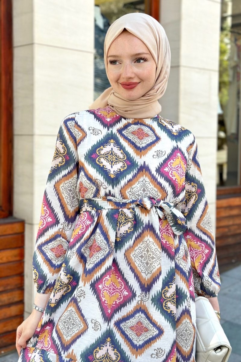 Manosya İndigo Elbise