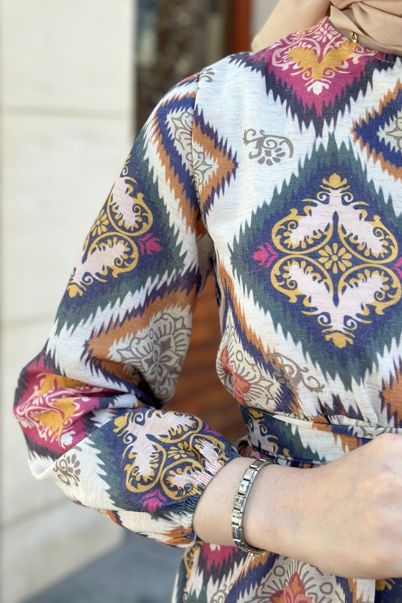 Manosya İndigo Elbise