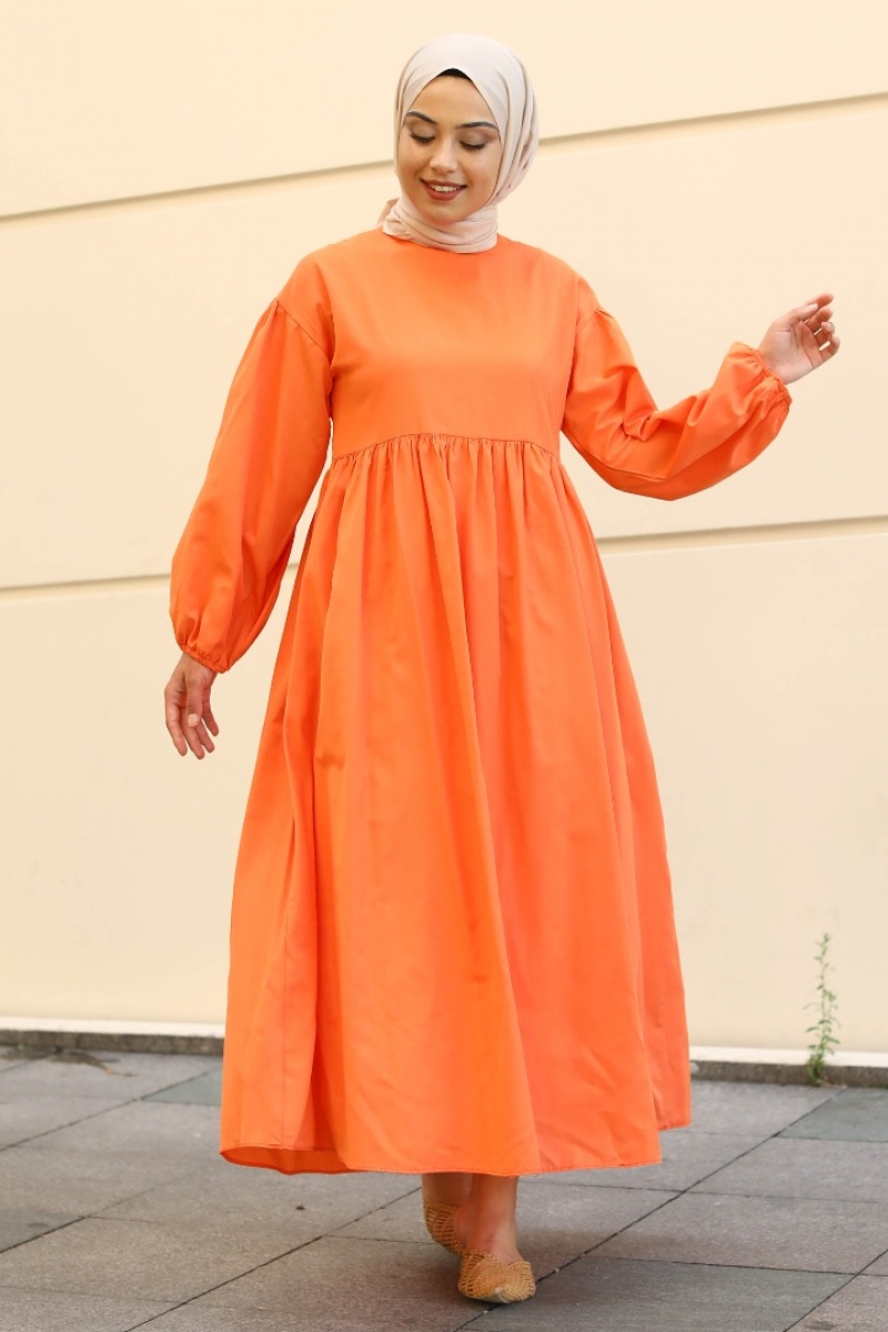 Manya Turuncu Elbise