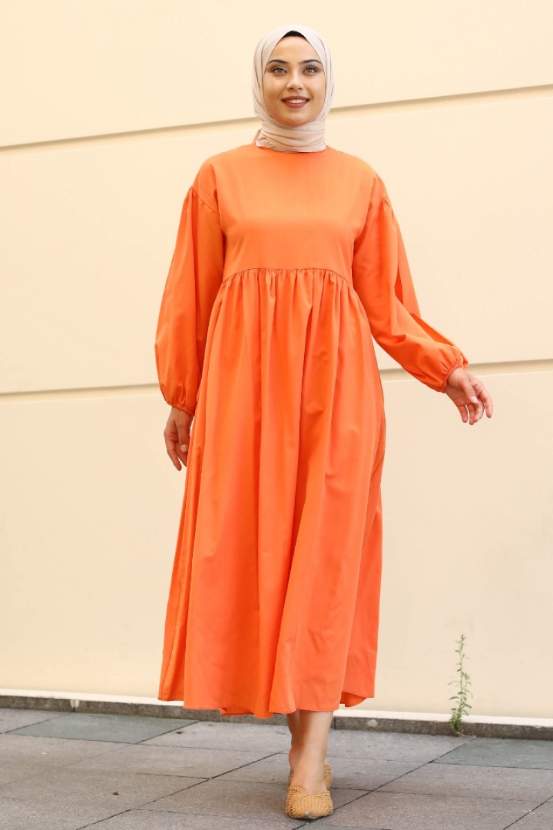 Manya Turuncu Elbise