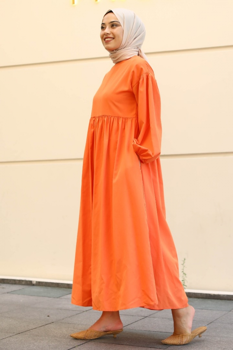 Manya Turuncu Elbise