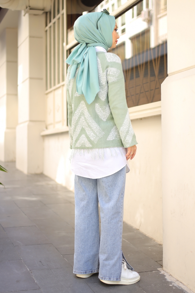 Marcus Mint Yeşili Triko Kazak