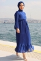 Mariola Saks Mavisi Elbise