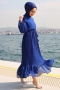 Mariola Saks Mavisi Elbise