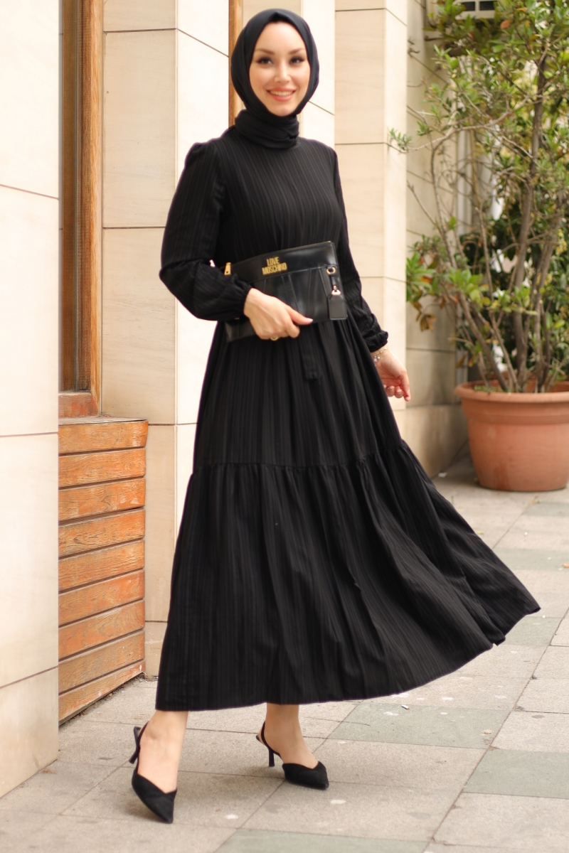 Marsha Siyah Elbise