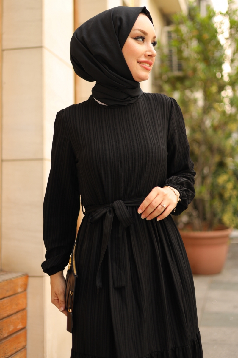 Marsha Siyah Elbise
