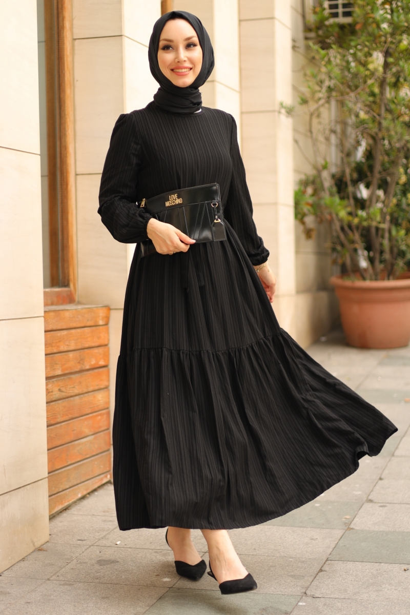 Marsha Siyah Elbise