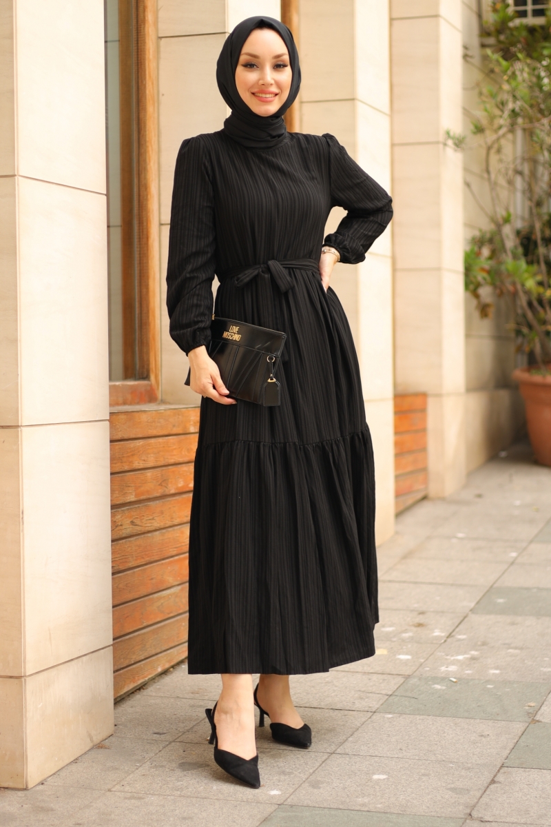 Marsha Siyah Elbise