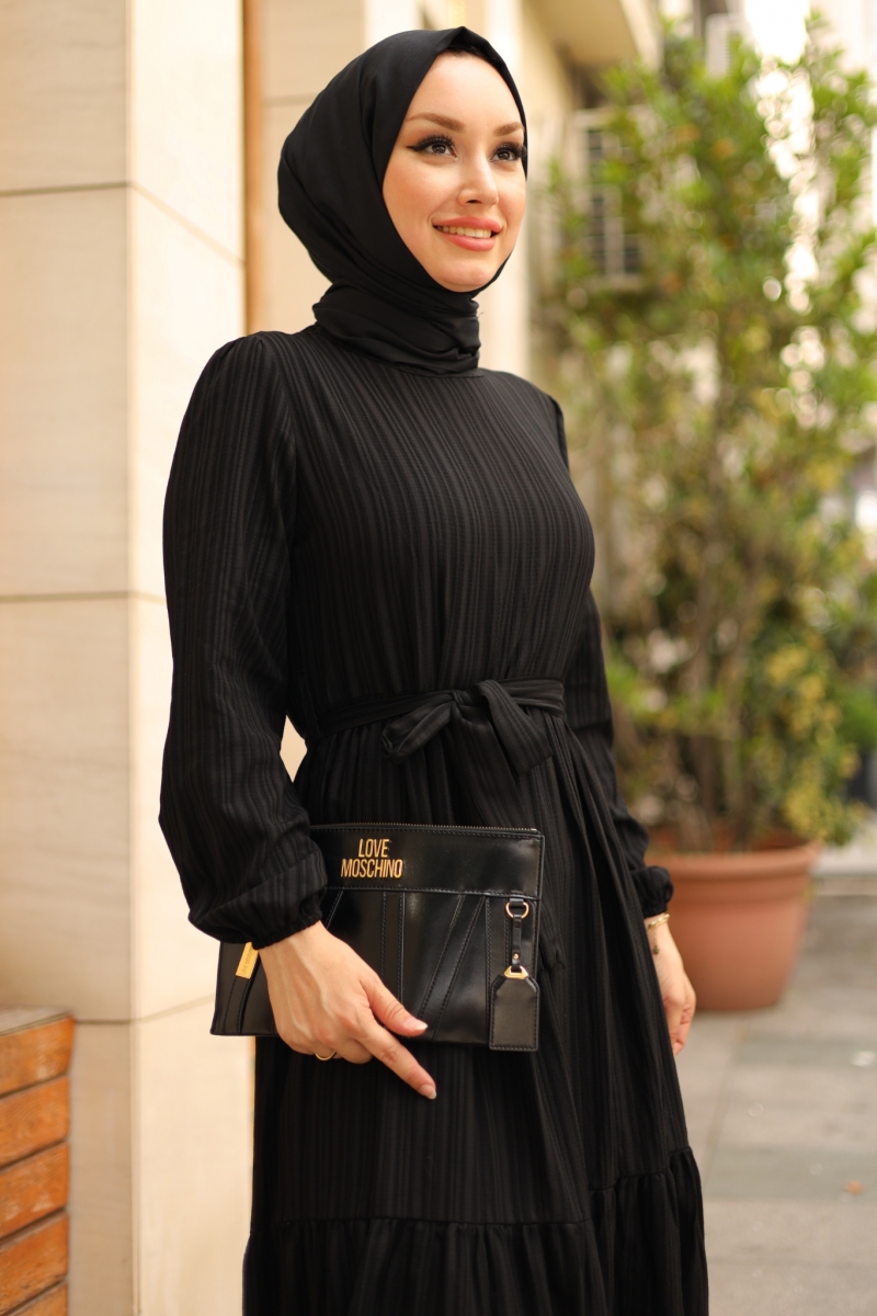 Marsha Siyah Elbise