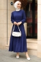 Marsha Lacivert Elbise