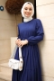 Marsha Lacivert Elbise