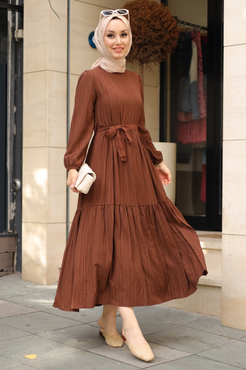 Marsha Kahverengi Elbise