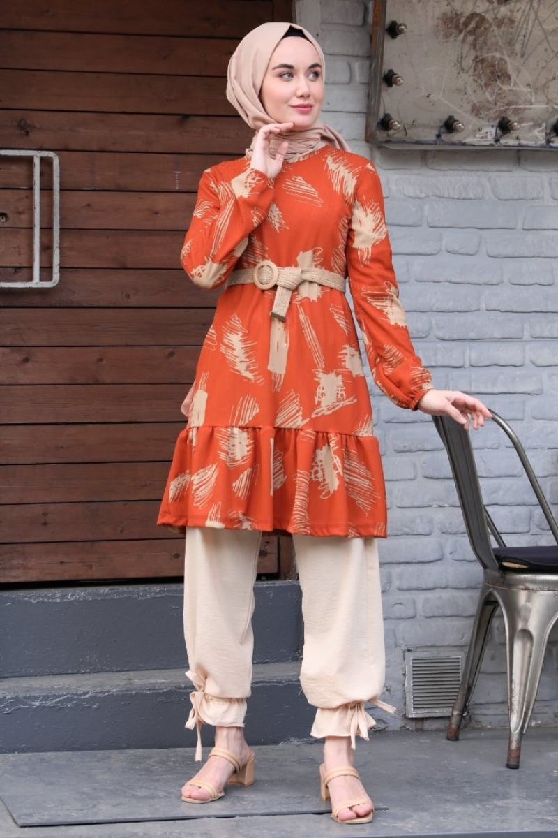 Marta Turuncu Tunik