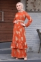 Marta Turuncu Elbise