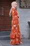 Marta Turuncu Elbise