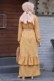 Marta Sarı Elbise