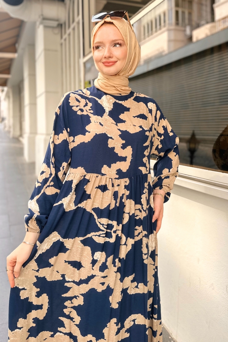 Mayi Saks Mavisi Elbise