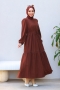 Mayla Kahverengi Elbise