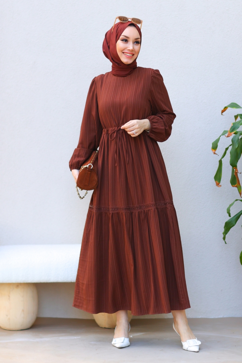 Mayla Kahverengi Elbise